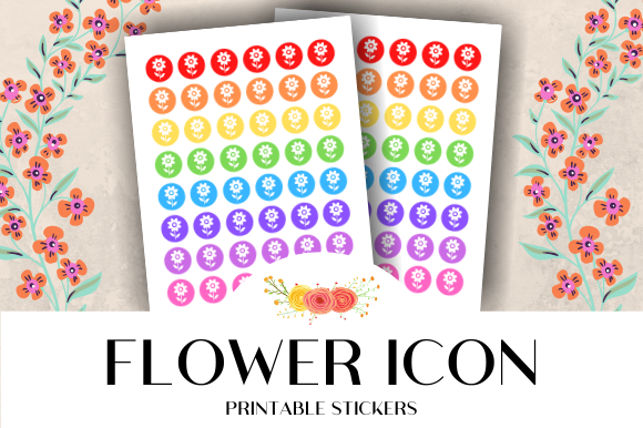 Download Flower Icon Printable Stickers - Sticker Collection