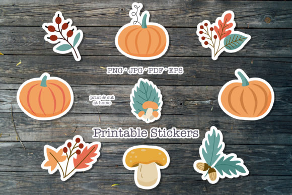 Download Fall Printable Stickers. Planner Sticker - Sticker Collection