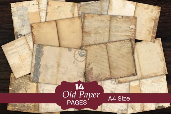 Download Neutral Old Papers Junk Journal Pages - Journal pages Collection
