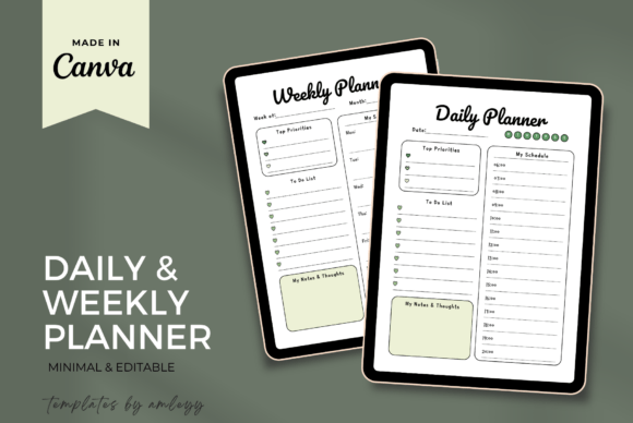 Download Free Cute Pastel Daily &amp; Weekly Planner - Cute Collection
