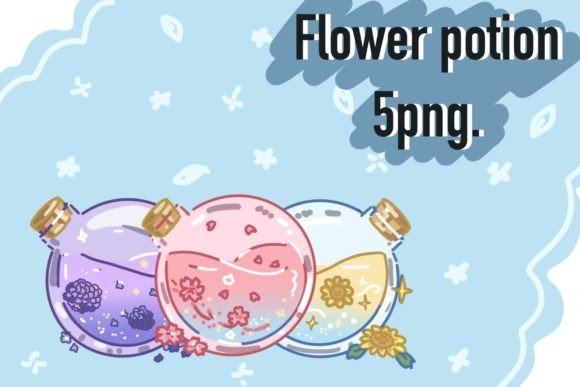 Download Cute Flower Potion Png. - Cute Collection