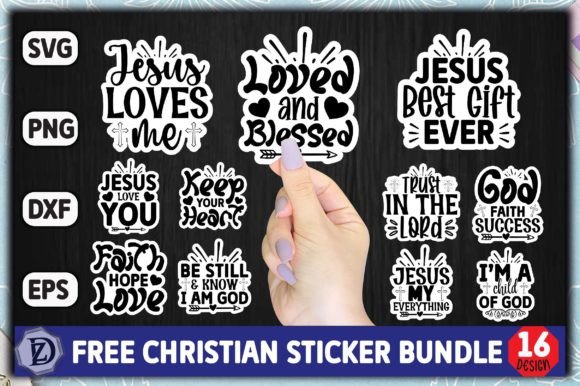Download Free Christian Sticker Bundle - Sticker Collection