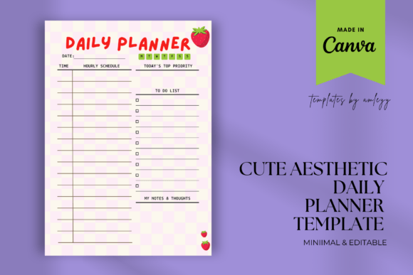 Download Free Cute Aesthetic Daily Planner - Cute Collection