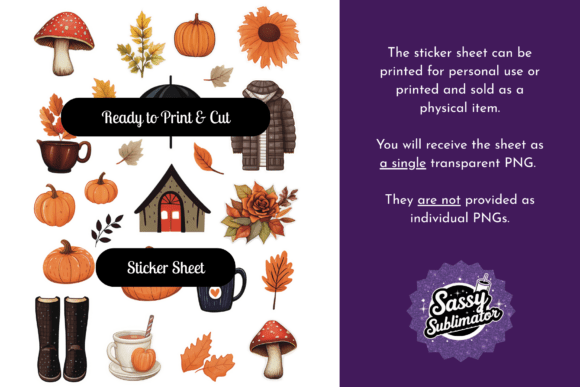 Download Cozy Fall Sticker Sheet - Sticker Collection