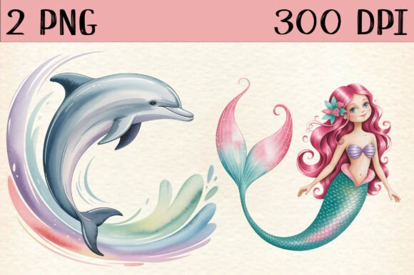 Download Mermaid, Cute Mermaid PNG Clipart - Cute Collection