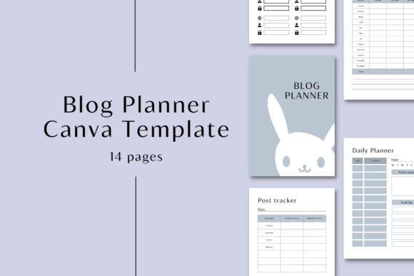 Download Blog Planner | Canva Templates - Blog planner Collection
