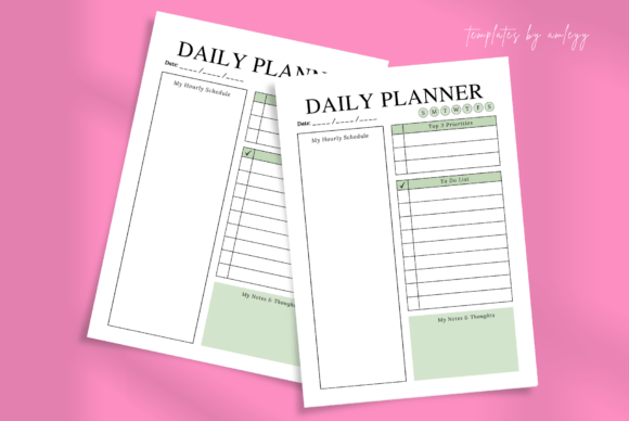 Download Minimal Cute Daily Planner Canva Templat - Cute Collection