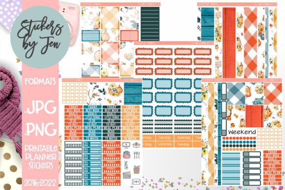 Download Fall Printable Planner Stickers - Sticker Collection