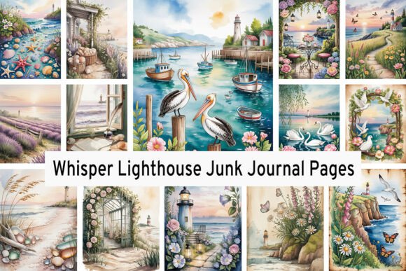 Download Whisper Lighthouse Junk Journal Pages - Journal pages Collection