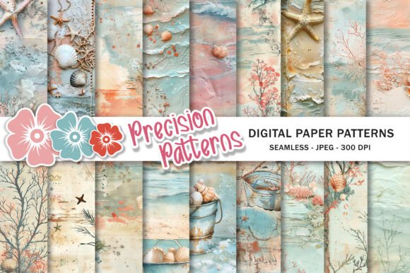 Download Summer Ocean Beach Junk Journal Pages - Journal pages Collection