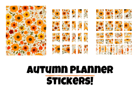 Download Autumn Flower Planner Journal Stickers - Sticker Collection