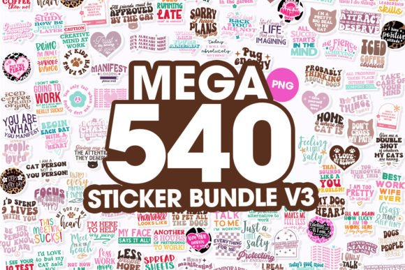 Download Mega PNG Sticker Bundle | Sticker Bundle - Sticker Collection