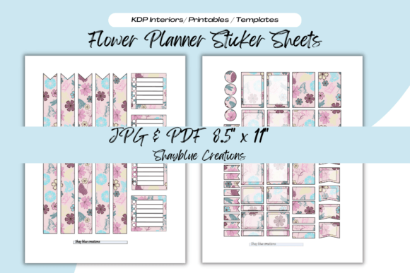 Download Flower Functional Planner Sticker Set - Sticker Collection