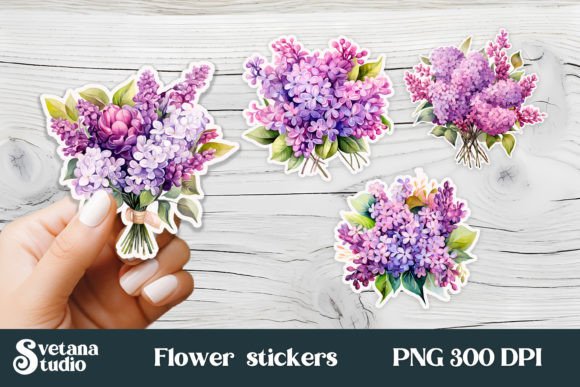 Download Lilac Flower Stickers Printable | Spring - Sticker Collection