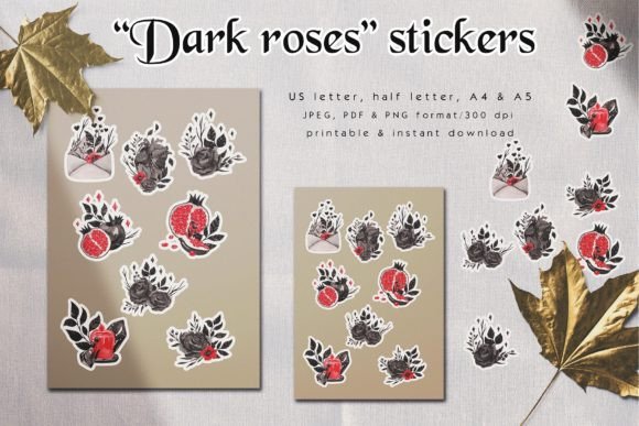 Download Dark Roses Sticker Pack - Sticker Collection