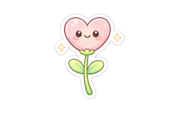 Download Heart Flower Sticker - Sticker Collection