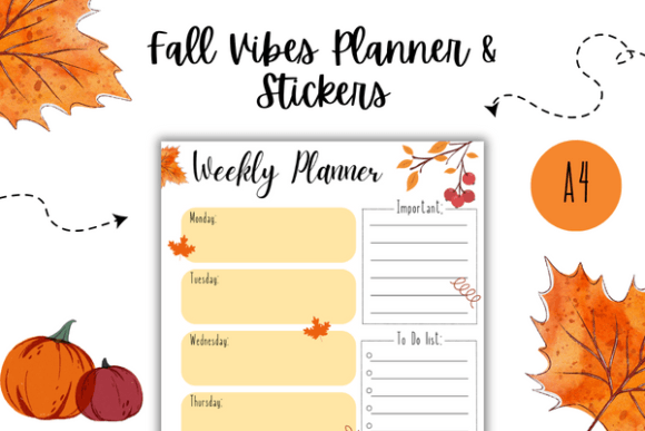 Download Fall Pumpkin Printable Planner Stickers - Sticker Collection