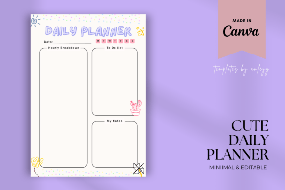 Download Kawaii Daily Planner Template | Cute - Cute Collection