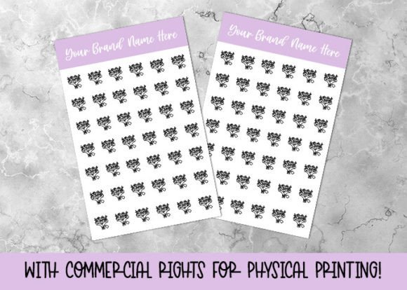 Download Flower Bouquet Planner Sticker Sheet - Sticker Collection