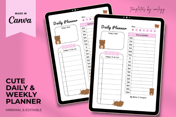 Download Kawaii Daily Planner Template | Cute - Cute Collection