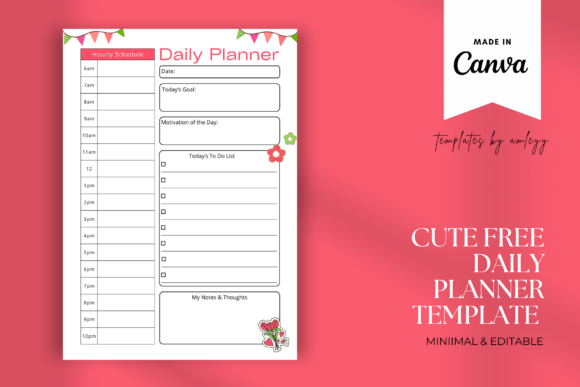 Download Free Cute Simple Daily Planner Template - Cute Collection
