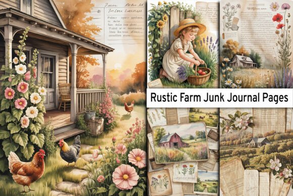 Download Rustic Farm Junk Journal Pages - Journal pages Collection