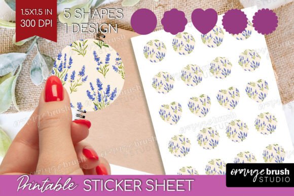 Download Spring Floral Printable Sticker Sheet - Sticker Collection