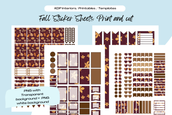Download Fall Printable Planner Sticker Sheets - Sticker Collection